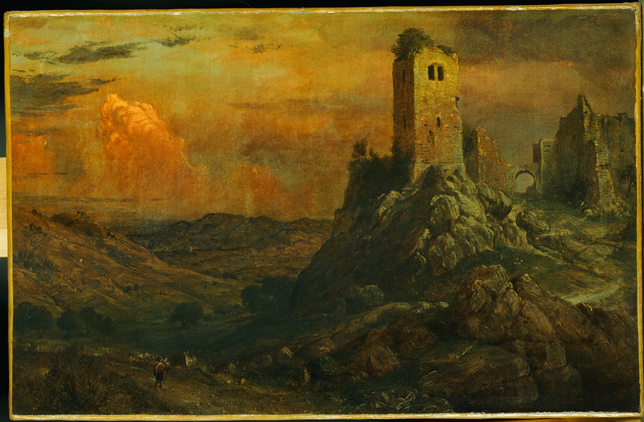 Välimeren linna, 1873 tekijältä Frederic Edwin Church
