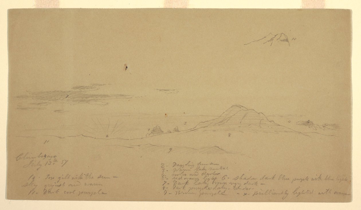 Chimborazo-vuori auringonlaskun aikaan tekijältä Frederic Edwin Church