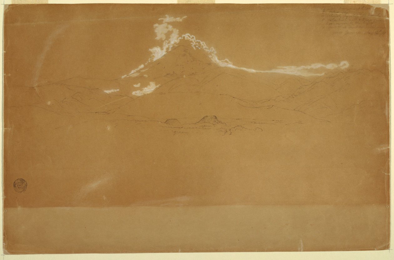 Chimborazo -vuori, lähellä Guanojoa ja Guarandaa, Ecuador tekijältä Frederic Edwin Church