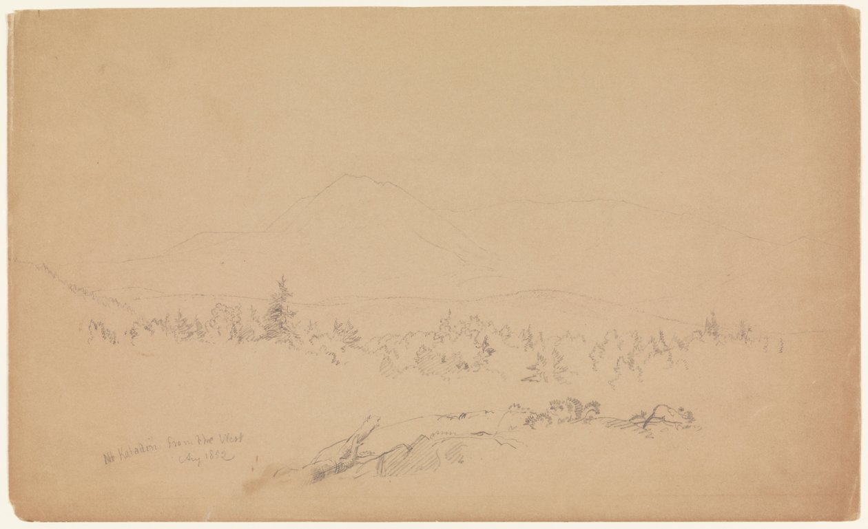 "Mount Katahdin from the West" [Katahdin-vuorta kohti länteen] tekijältä Frederic Edwin Church