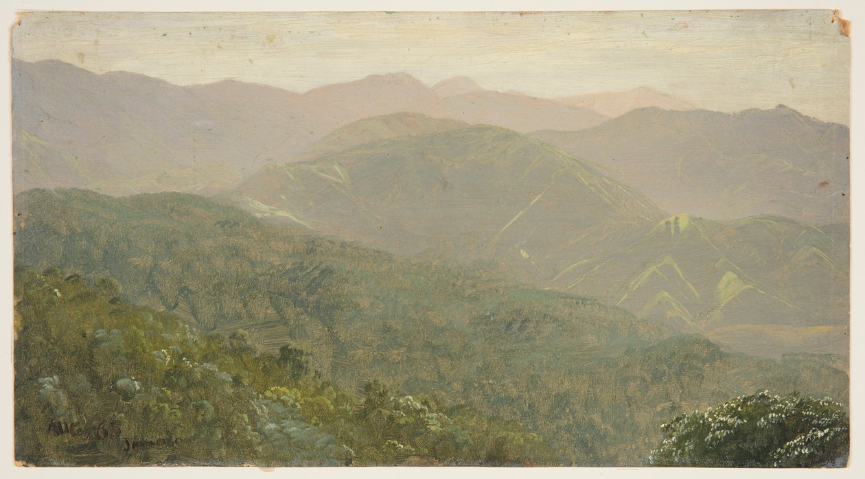 Vuoristomaisema, Jamaika tekijältä Frederic Edwin Church