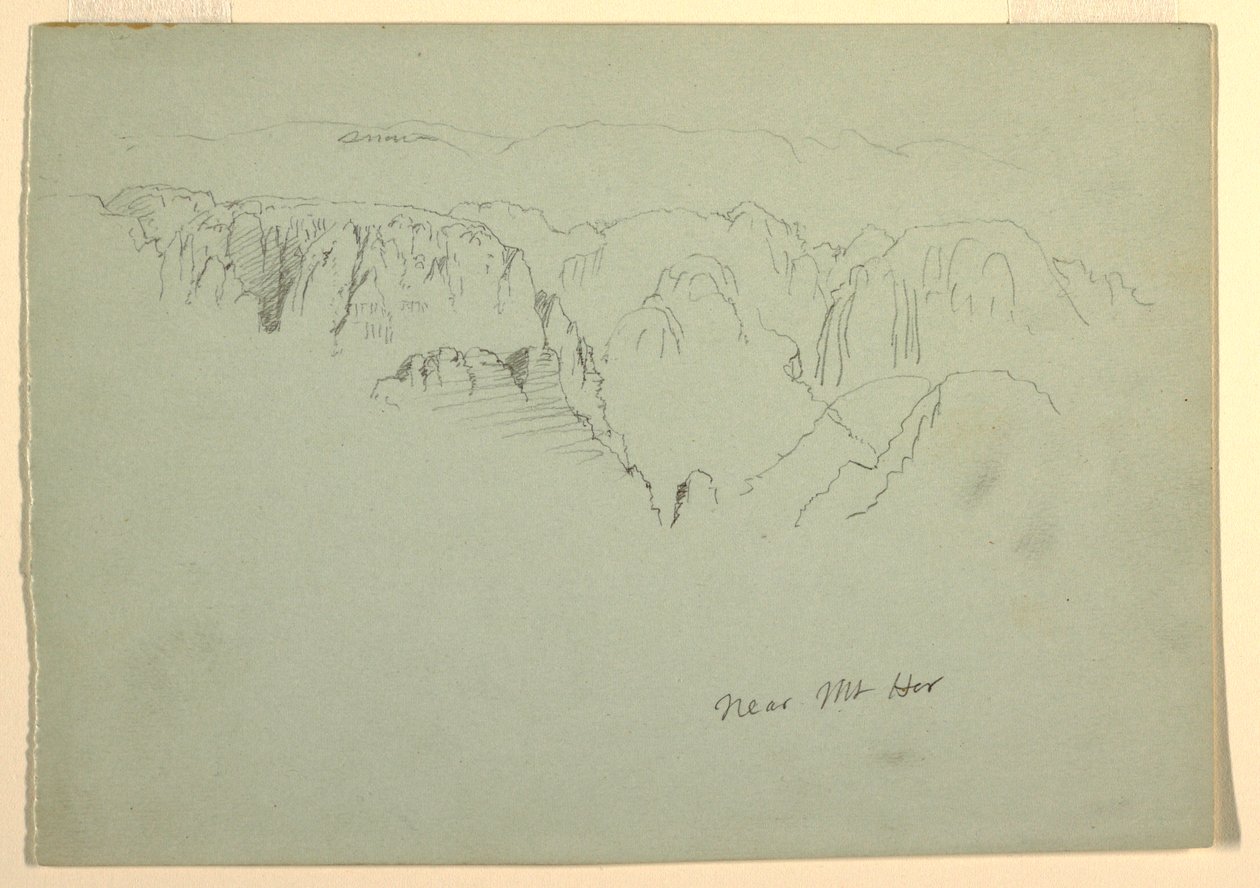 Vuori, Wady el-Arabah, 23. helmikuuta 1868. tekijältä Frederic Edwin Church