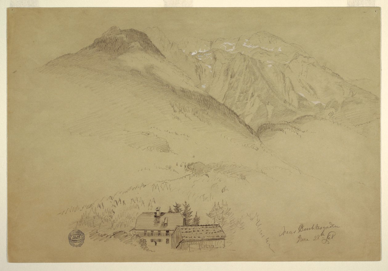 Monts Goell i Brett prop de Berchtesgarden, Bavariafinnish tekijältä Frederic Edwin Church