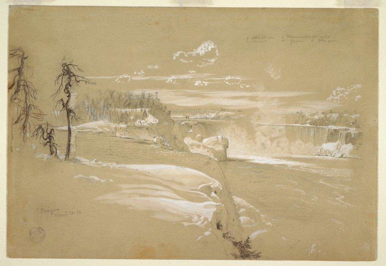 Niagaran putoukset talvella tekijältä Frederic Edwin Church