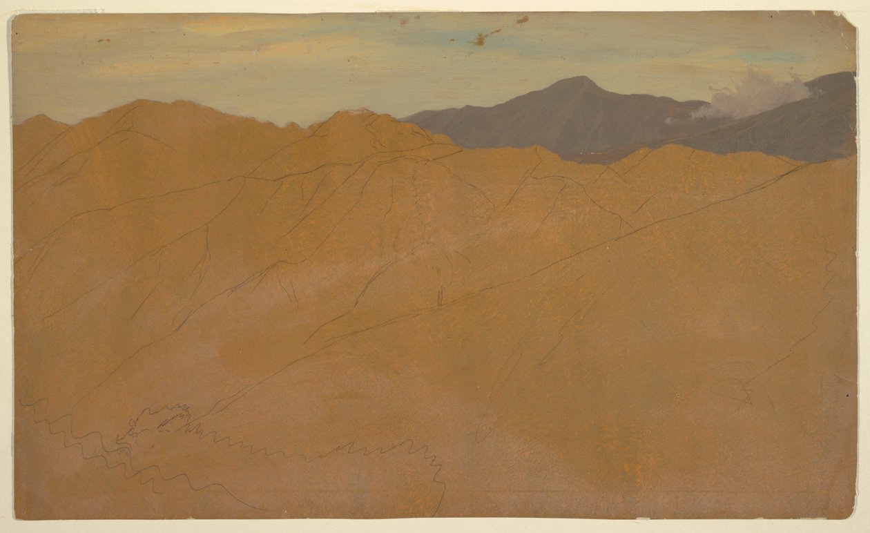 Palmuja ja kattoja, Ecuador tekijältä Frederic Edwin Church