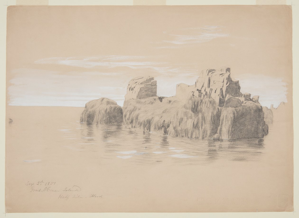 Rocks at the Coast, Grand Manan Island, Kanada tekijältä Frederic Edwin Church