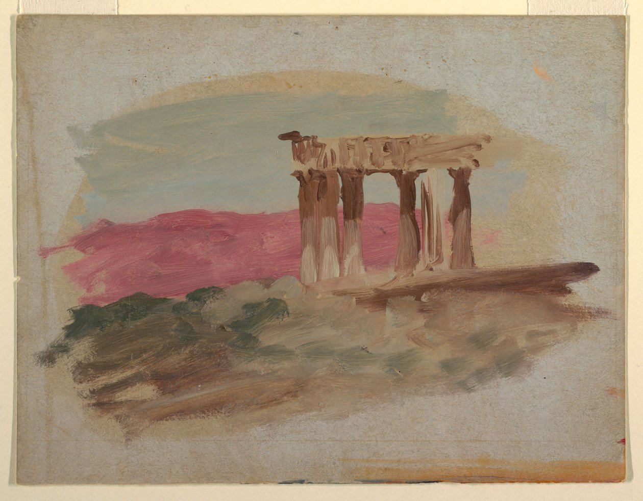 Doric-temppelin rauniot, Korinti tekijältä Frederic Edwin Church
