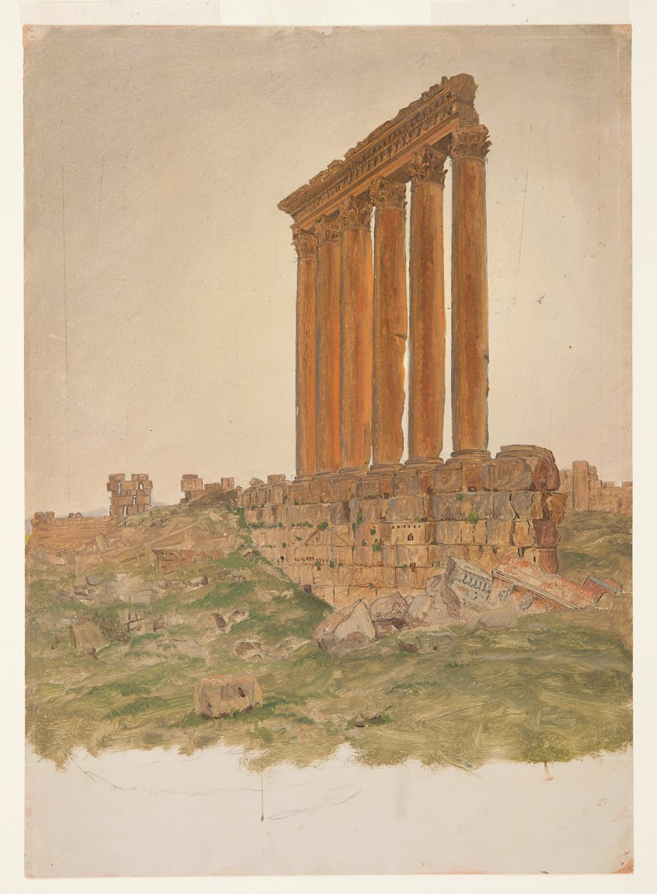 Zeuksen temppelin rauniot, Baalbek tekijältä Frederic Edwin Church