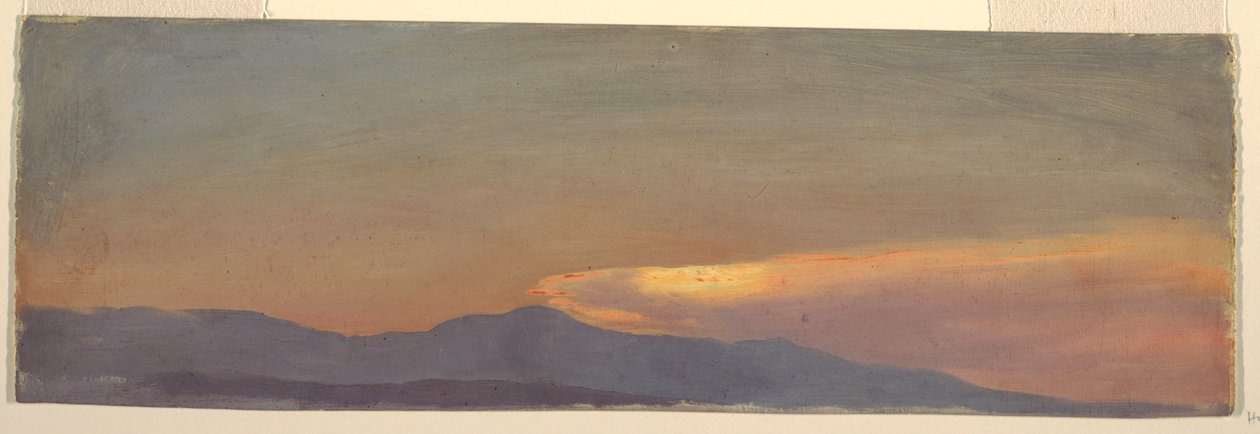 Auringonlaskun pilvitutkimus tekijältä Frederic Edwin Church