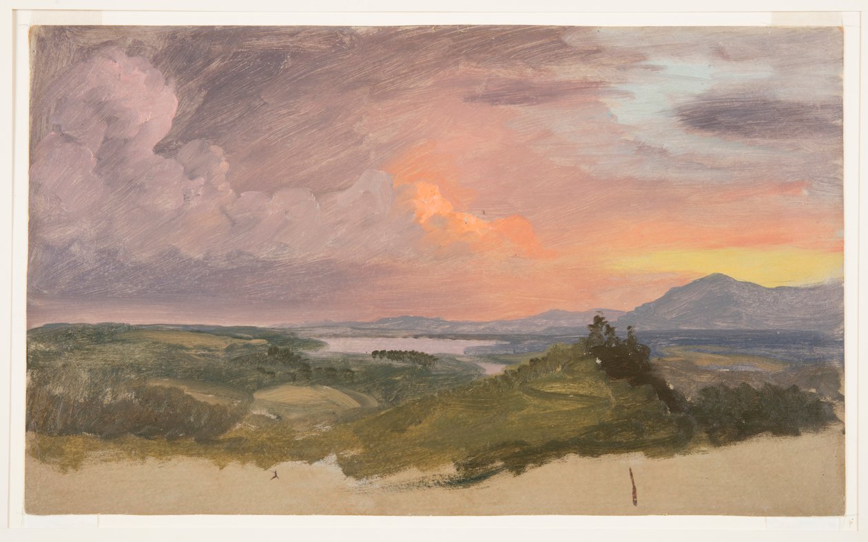 Auringonlasku Hudsonin laaksossa tekijältä Frederic Edwin Church