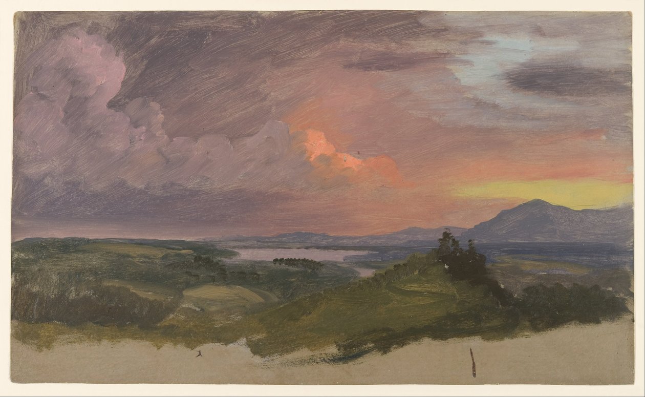 Auringonlasku Hudsonin laaksossa tekijältä Frederic Edwin Church