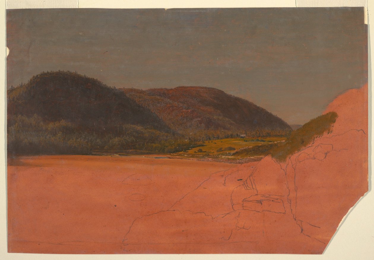 Mehiläispesä ja hiekkaranta Great Headista, Mt. Desertistä tekijältä Frederic Edwin Church