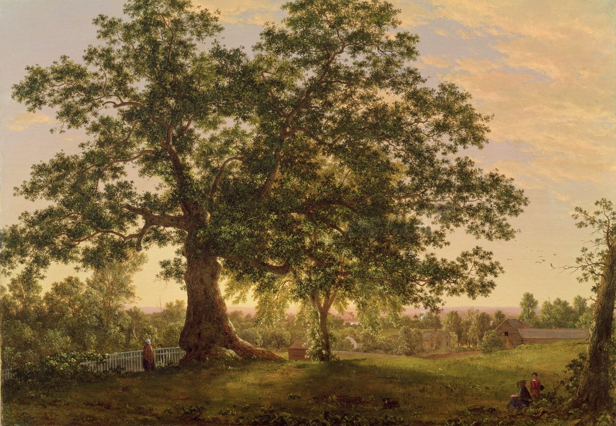Charter Oak Hartfordissa, n. 1846 tekijältä Frederic Edwin Church