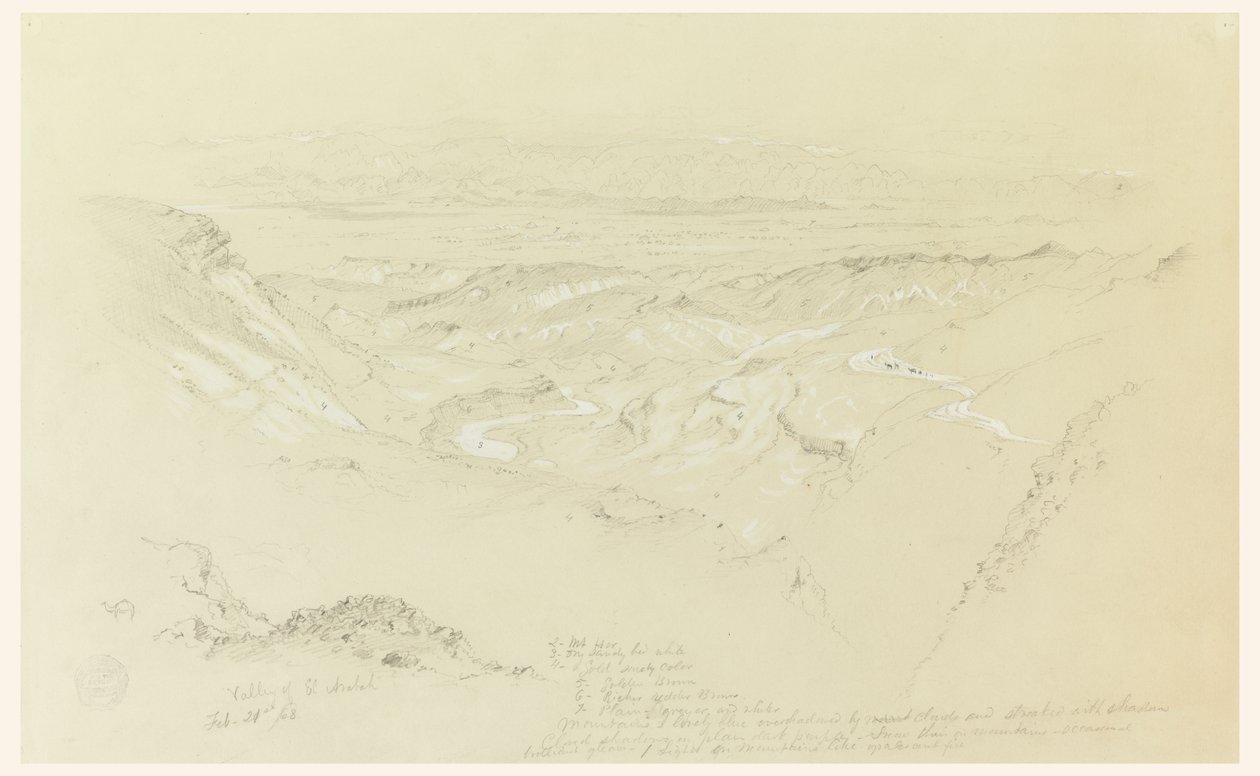 El Araban laakso tekijältä Frederic Edwin Church