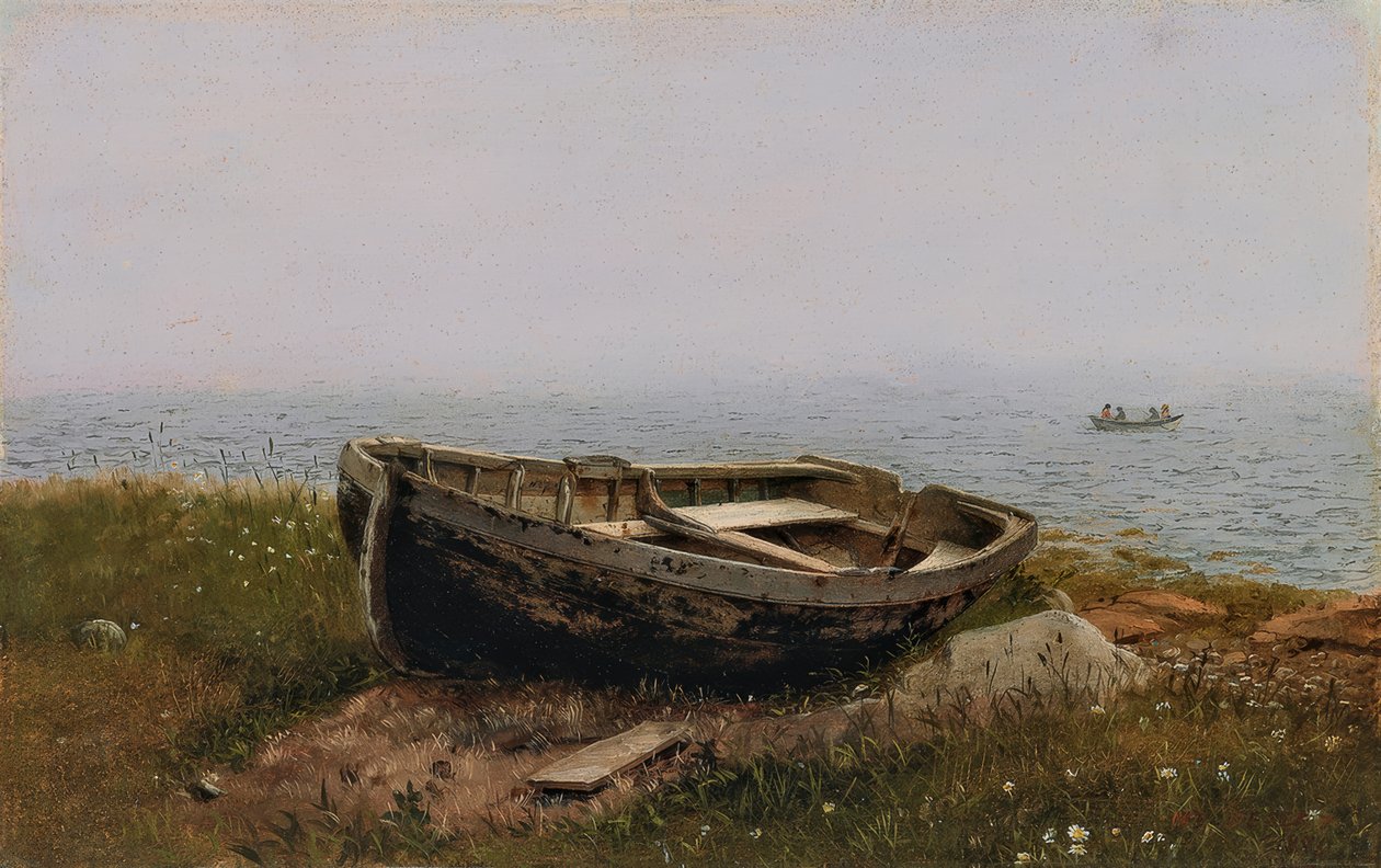 Hylätty soutuvene tekijältä Frederic Edwin Church