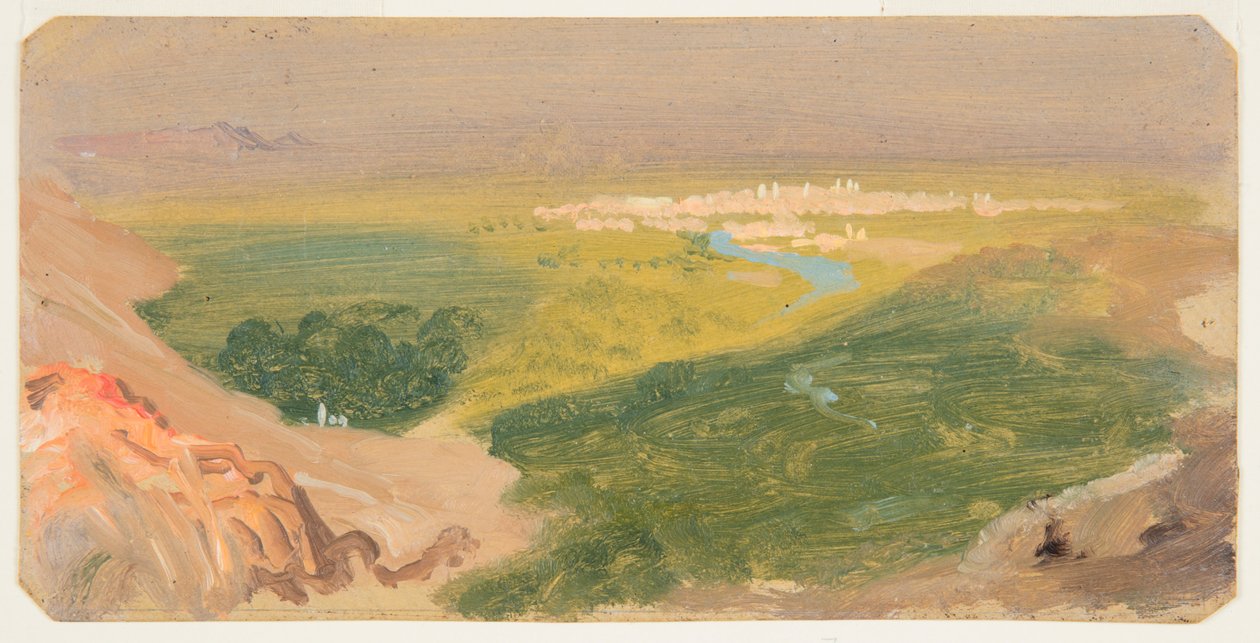 Näkymä kohti Damaskosta, Syyriaa tekijältä Frederic Edwin Church
