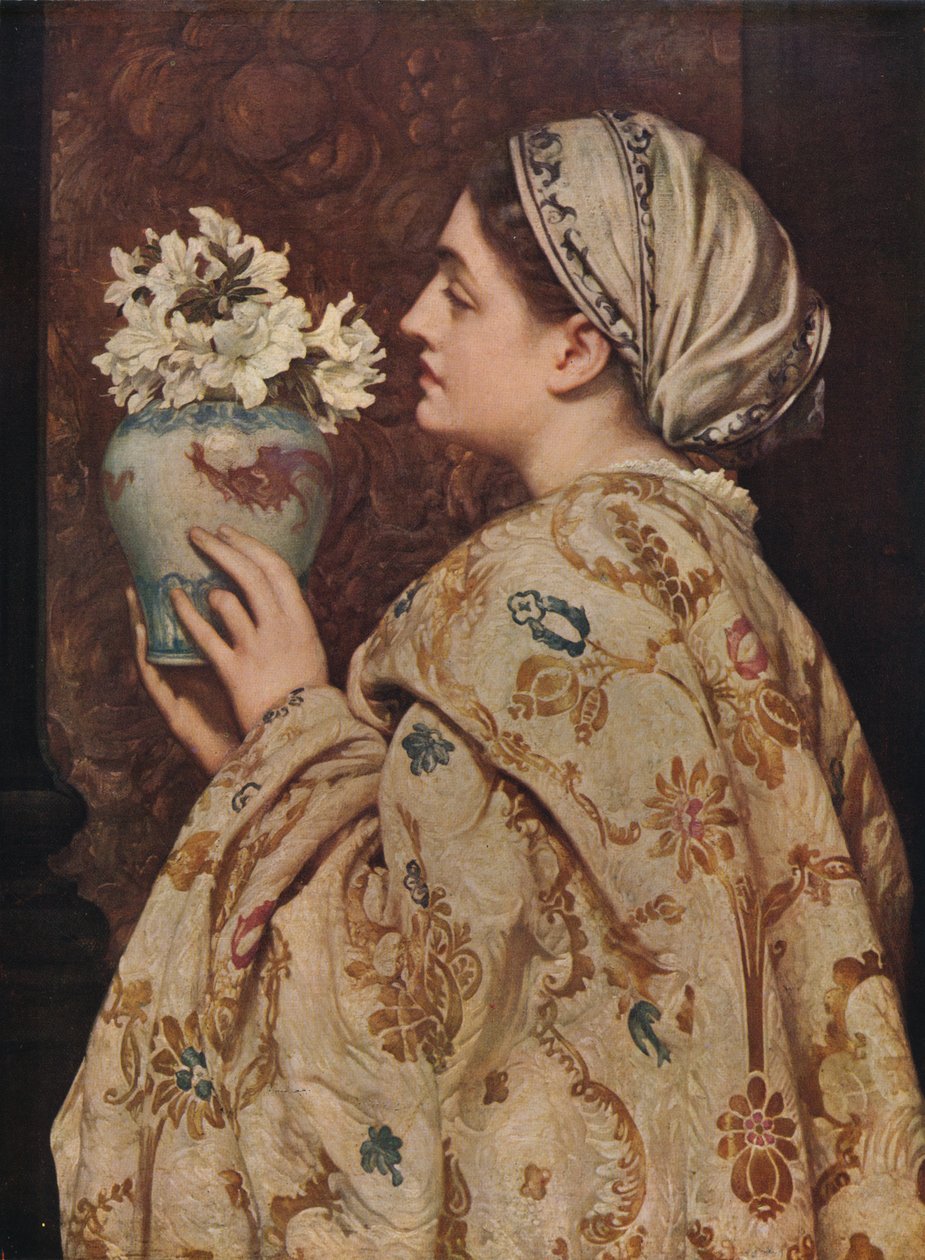 Venetsian jalo nainen, 1866, n. 1915 tekijältä Frederic Leighton