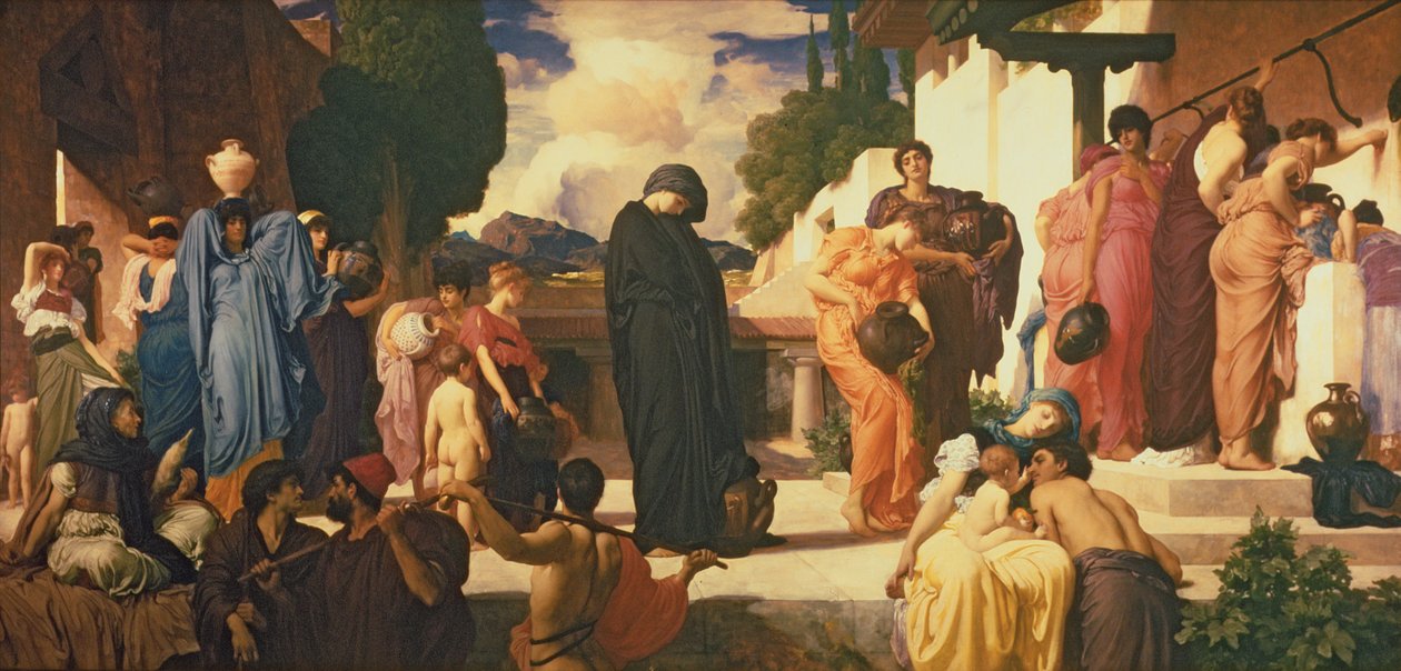 Captive Andromache, n. 1888 (öljy kankaalle) (katso 226710 & 250633) tekijältä Frederic Leighton