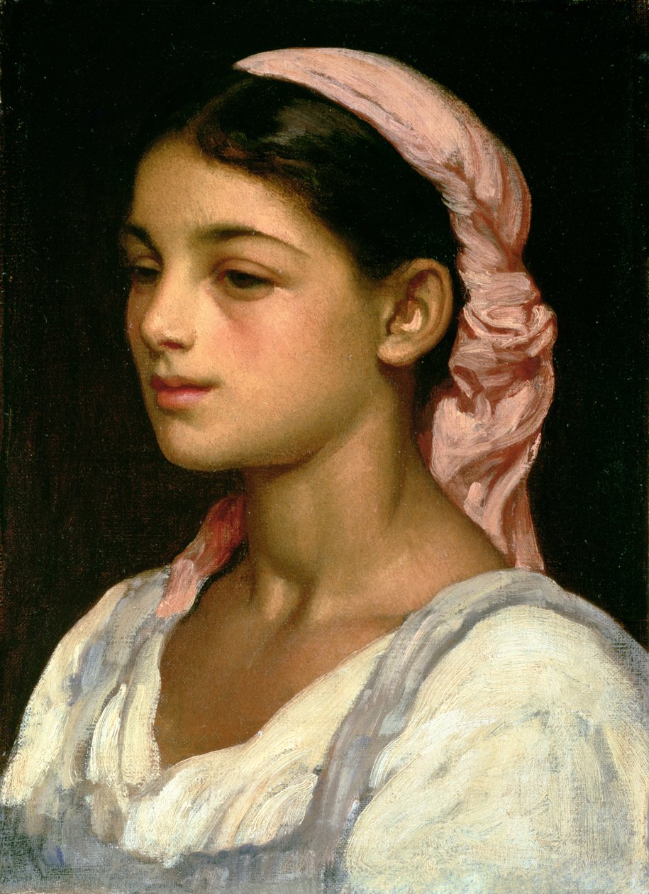 Italian tytön pää tekijältä Frederic Leighton