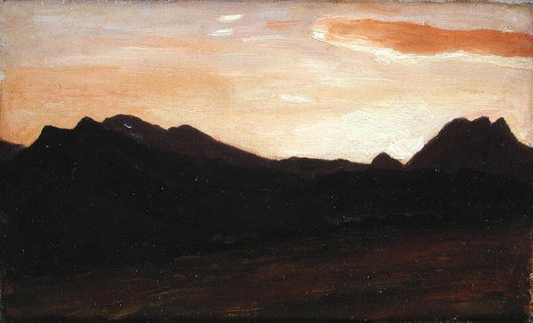 Maisema kukkuloilla (öljy kankaalle) tekijältä Frederic Leighton