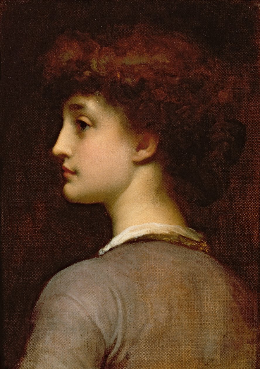 Nuoren tytön muotokuva tekijältä Frederic Leighton