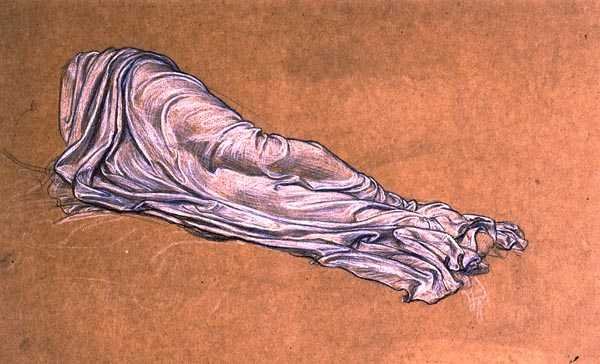 Cymonin ja Iphigenian tutkimus (kynä ja liitu paperille) tekijältä Frederic Leighton