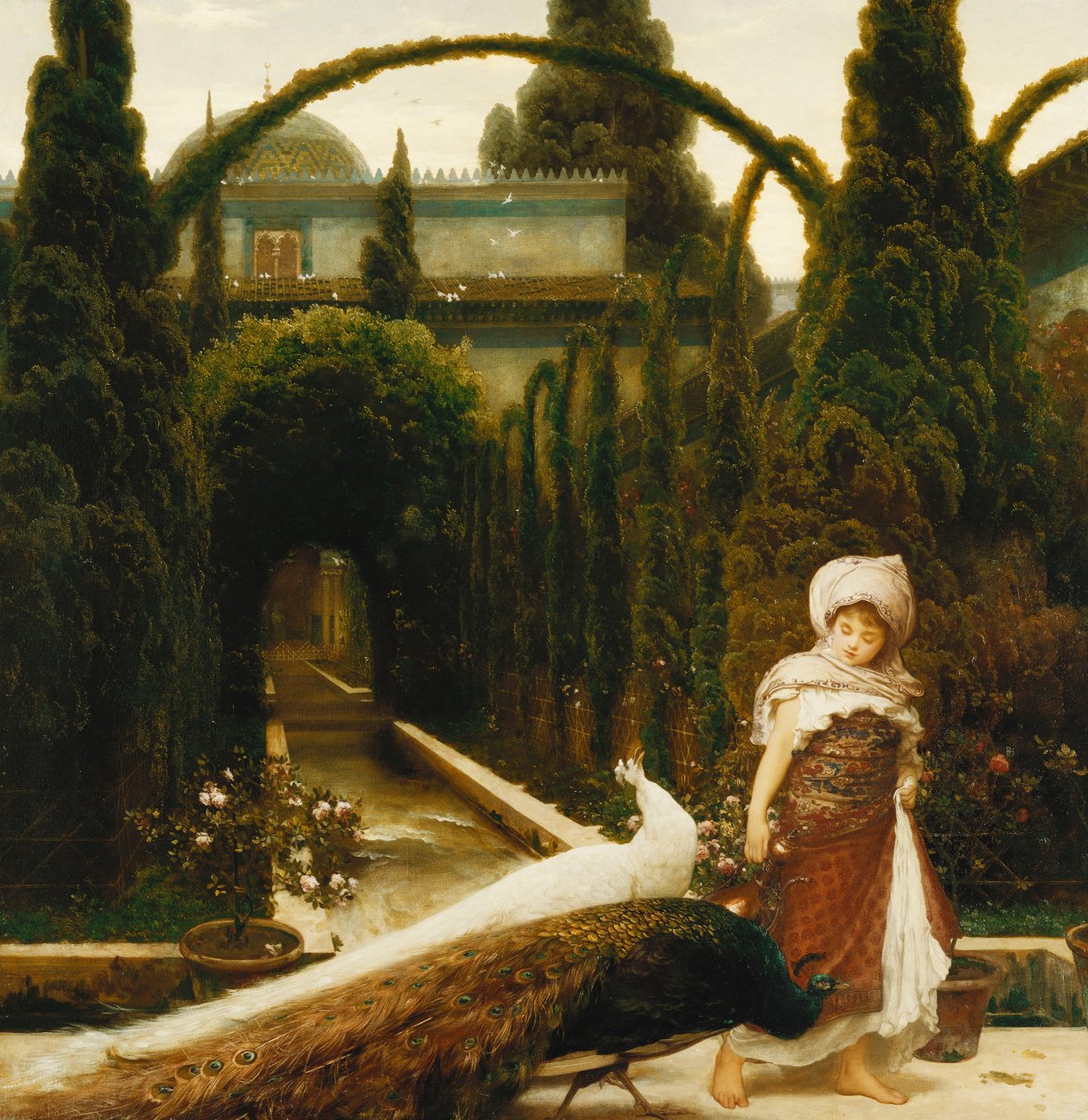 maurien puutarha; Granadan unelma, 1874 tekijältä Frederic Leighton