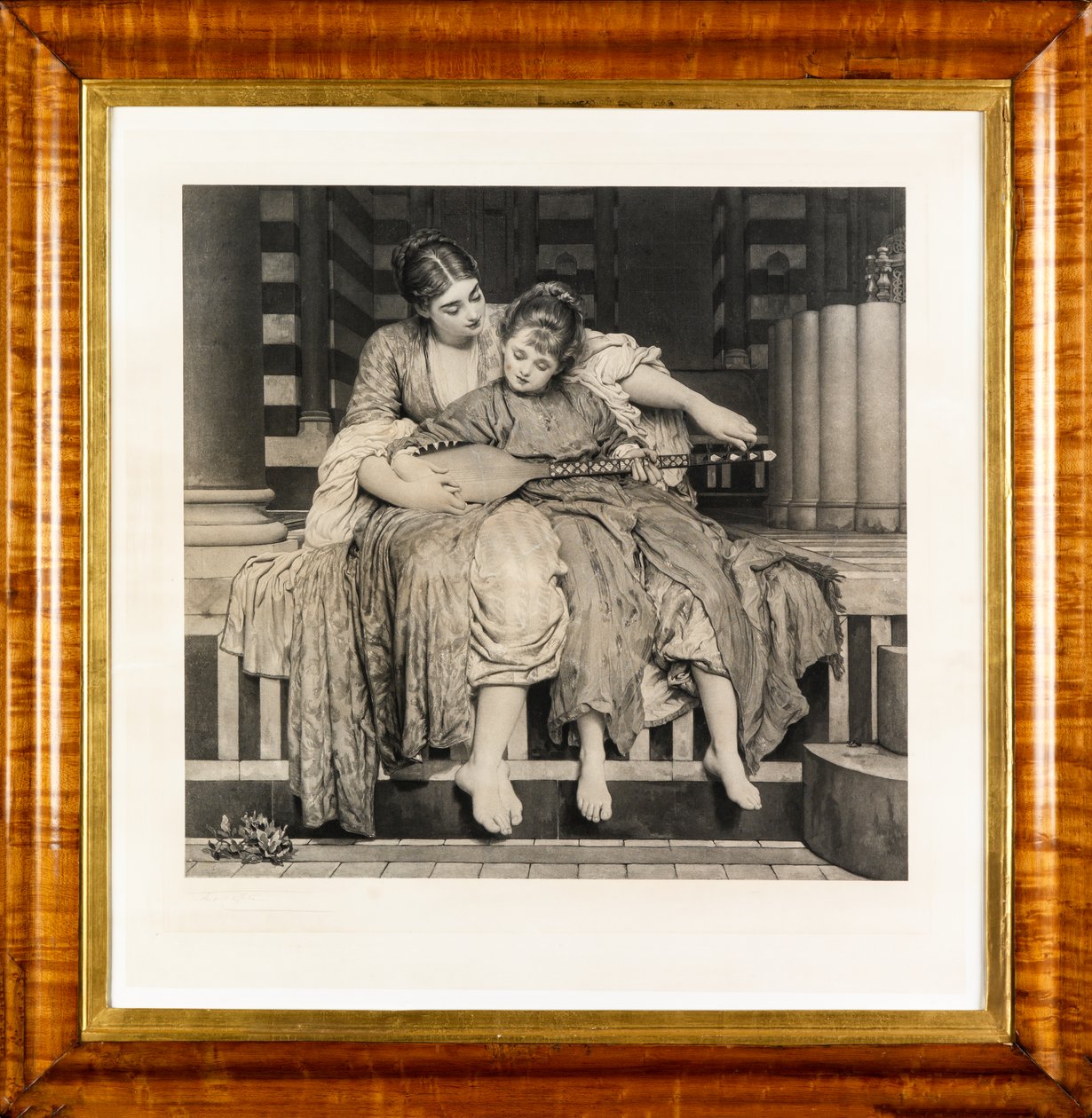 Musiikkitunti (syväpaino) tekijältä Frederic Leighton