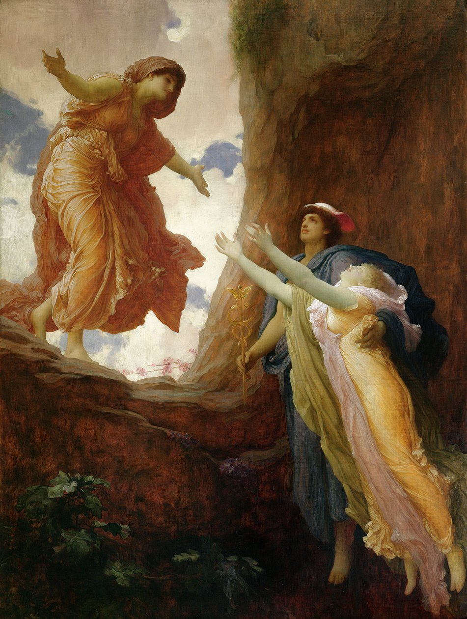 Persefonen paluu, n. 1891 (öljy kankaalle) tekijältä Frederic Leighton