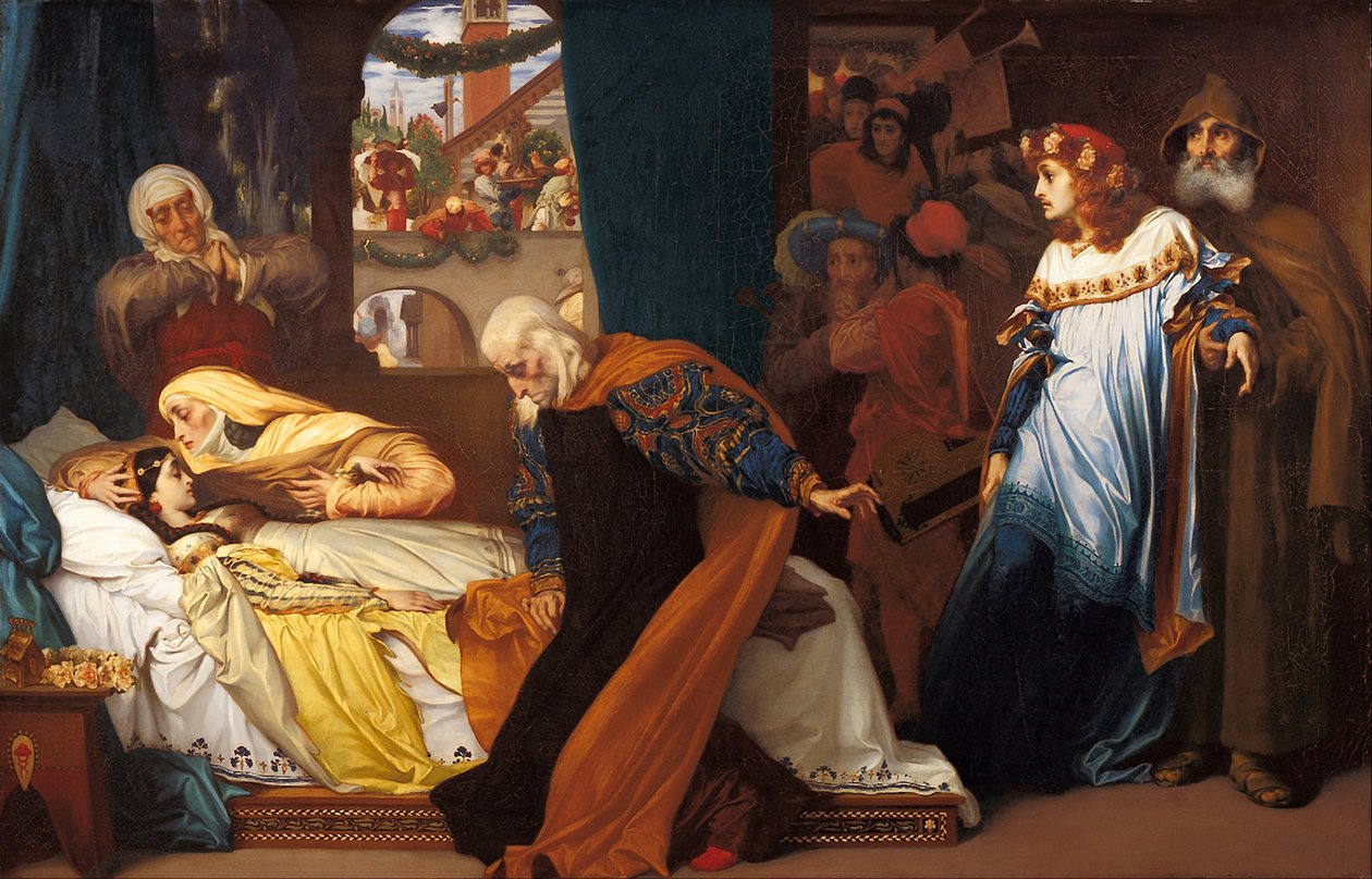 Julian teeskennelty kuolema, 1856-1858 tekijältä Frederic Leighton