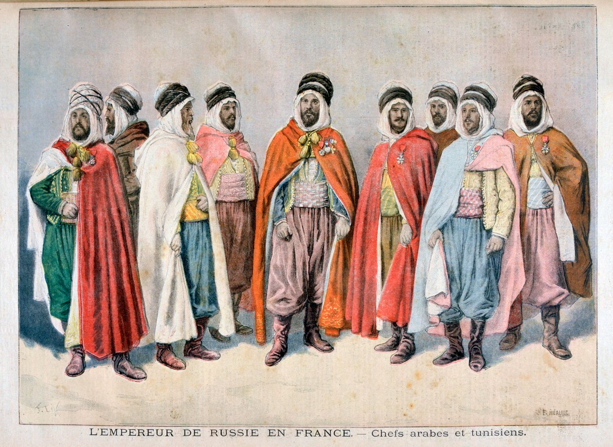 Arabien ja Tunisian päälliköt, 1896 tekijältä Frederic Lix