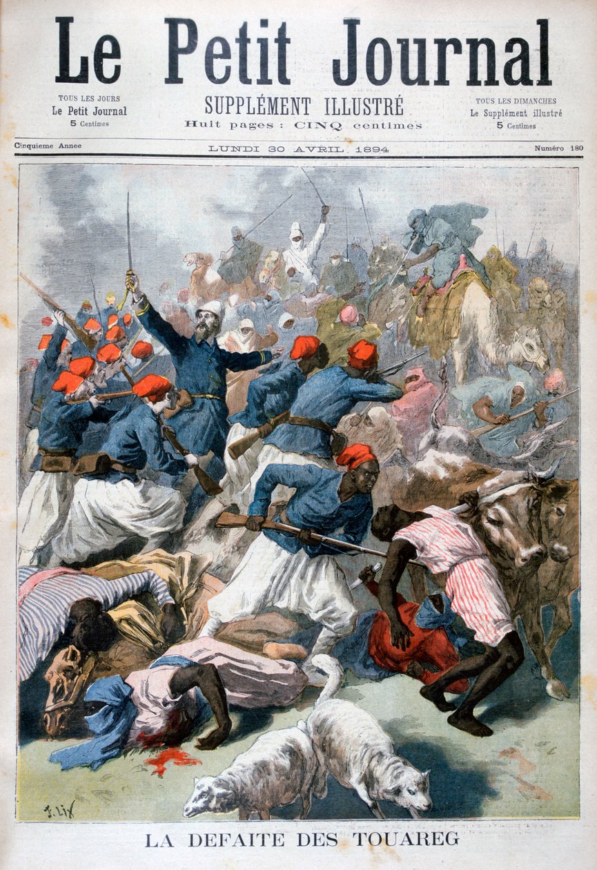 Tuaregien tappio 1894 tekijältä Frederic Lix