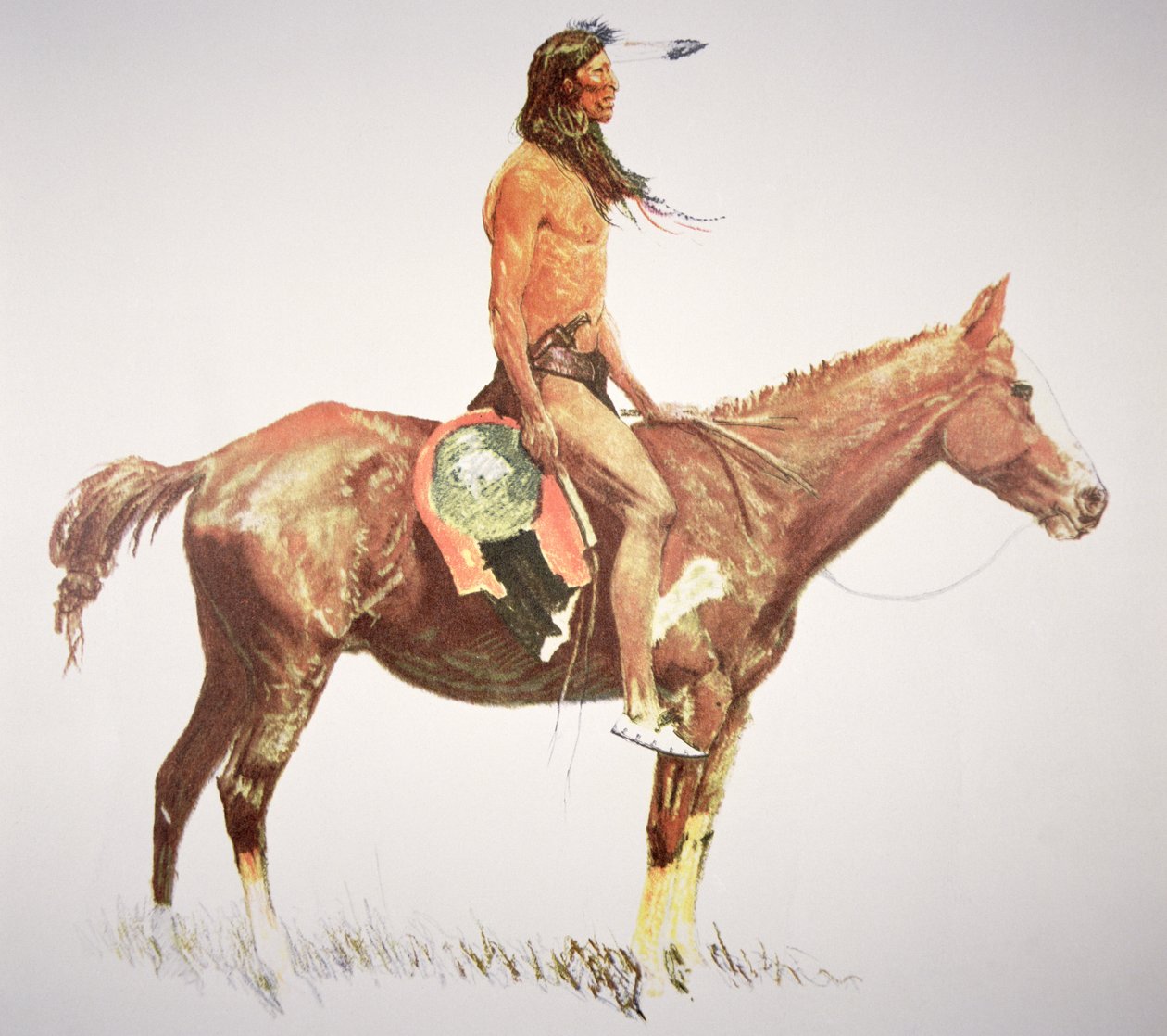Cheyenne rohkea tekijältä Frederic Remington