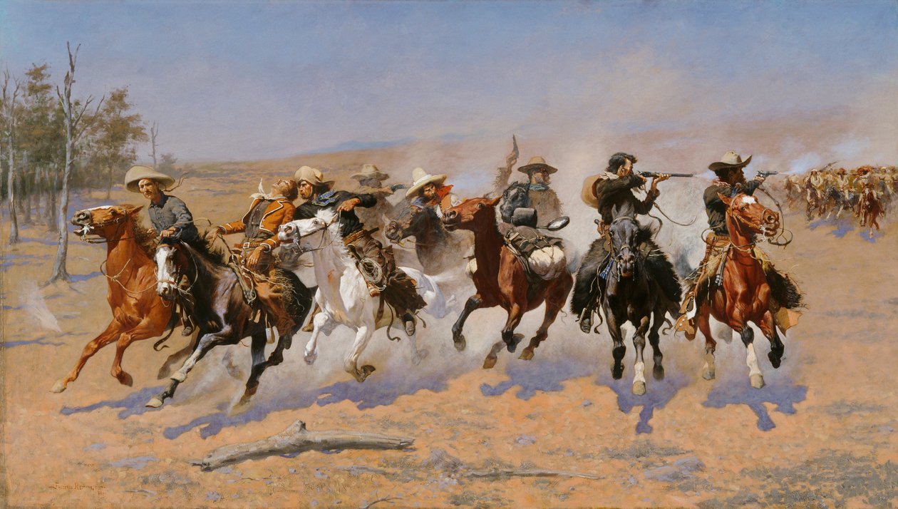 Puutavaraa kohti tekijältä Frederic Remington