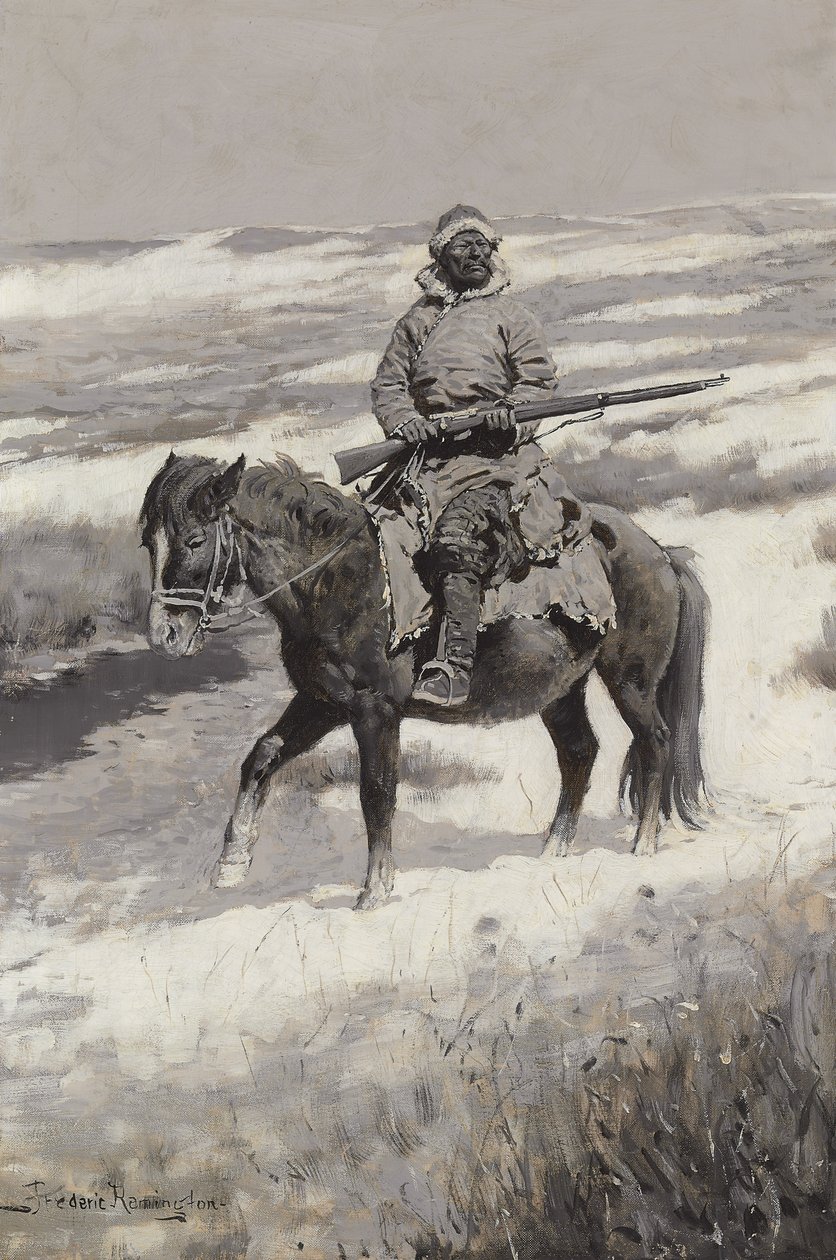 Manchurian Bandit, noin 1904 tekijältä Frederic Remington