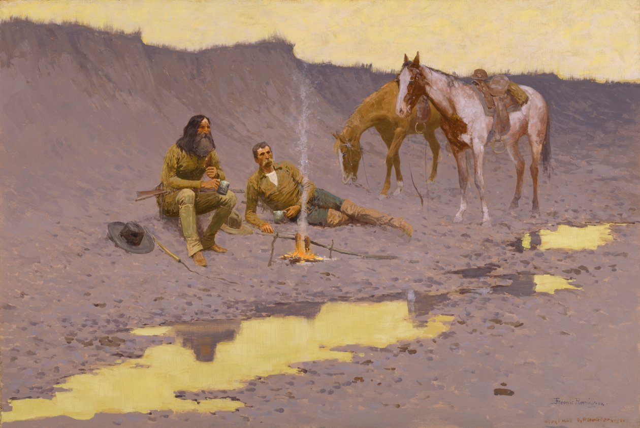 Uusi vuosi Cimarronilla tekijältä Frederic Remington