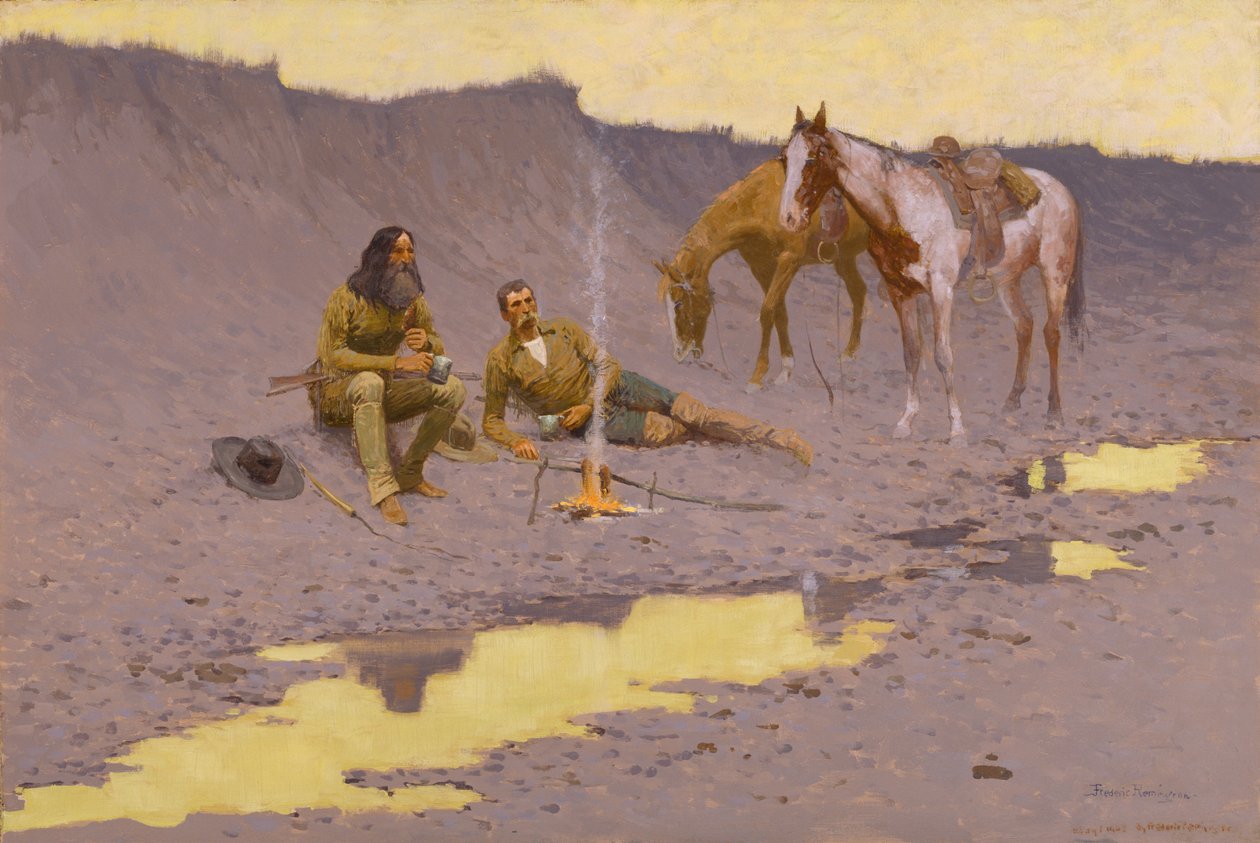 Uusi vuosi Cimarronissa tekijältä Frederic Remington