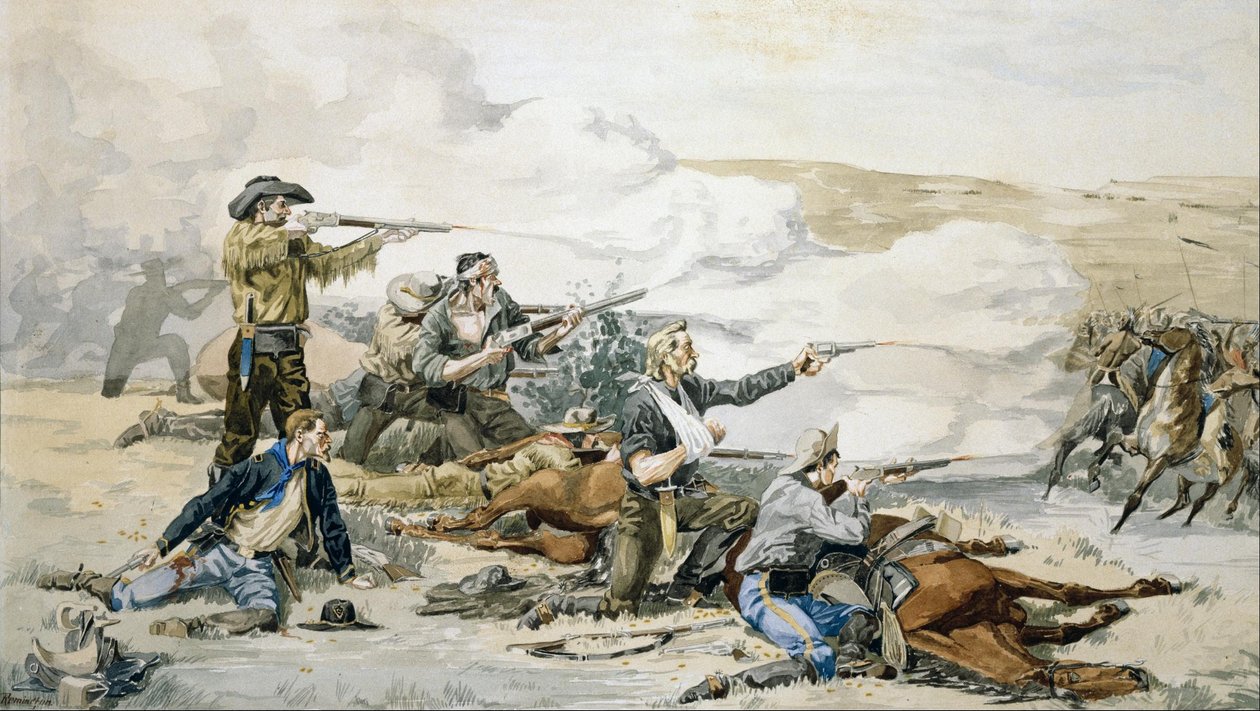 Beecherin saaren taistelu tekijältä Frederic Remington