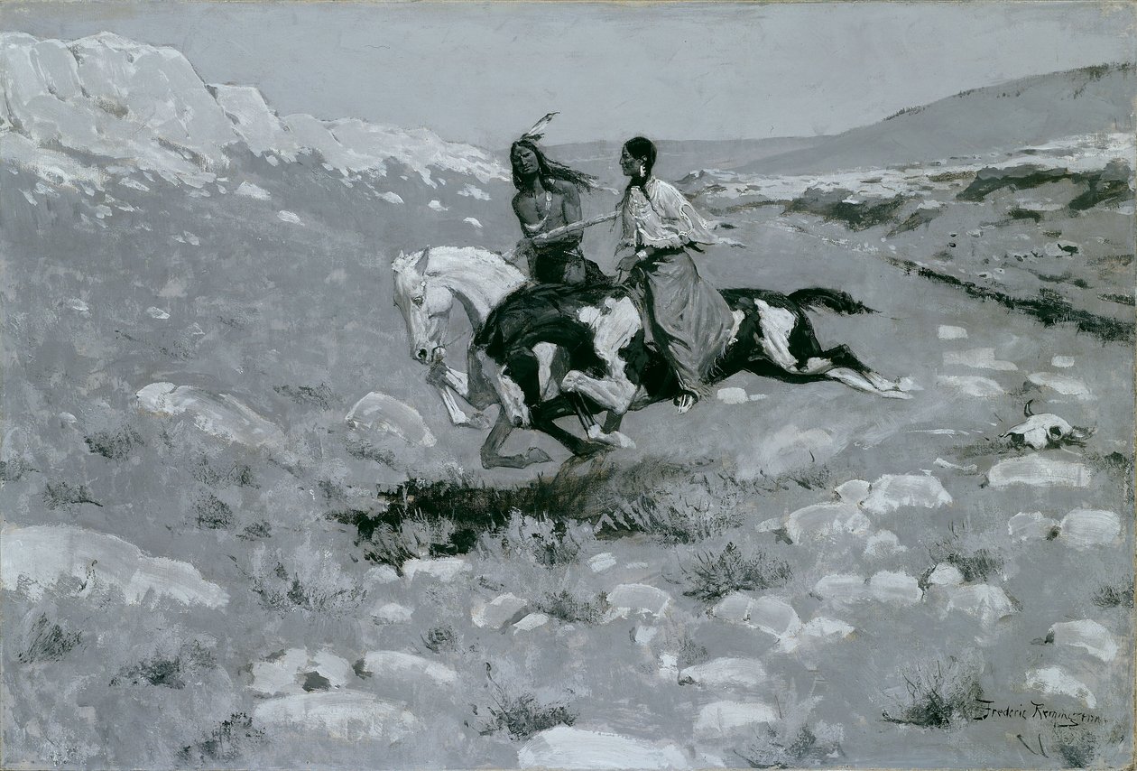 Nopeimman hevosen palkintojenjakotilaisuus tekijältä Frederic Remington