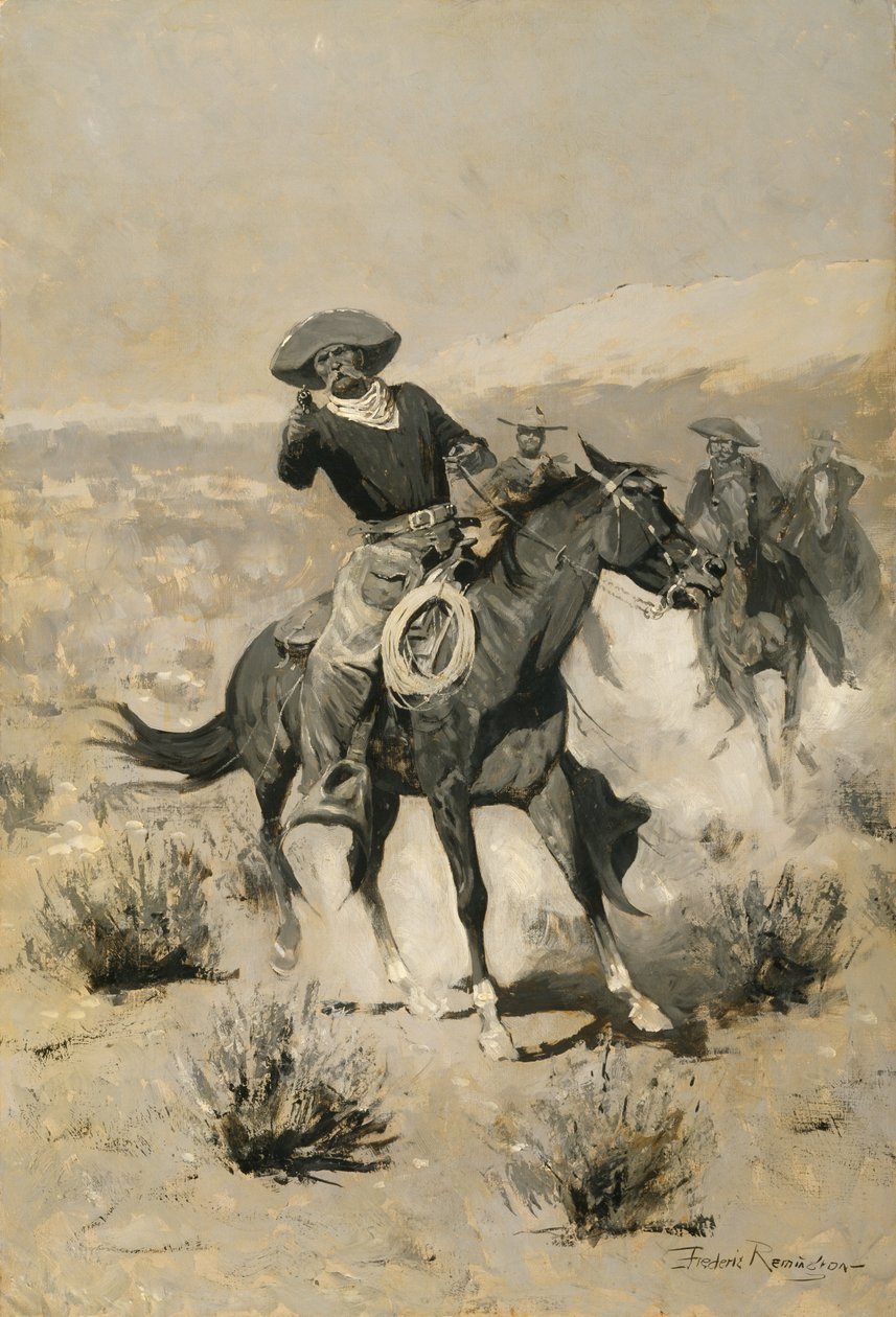 Huonekalut ja erilaiset esineet 1100- ja 1300-luvuilta tekijältä Frederic Remington