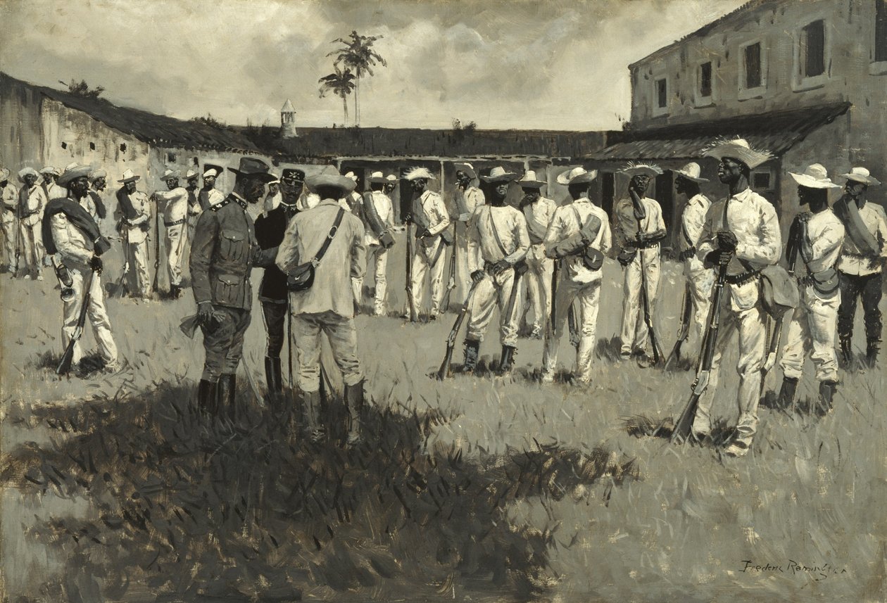 Gomezin armeijan lakkauttaminen tekijältä Frederic Remington