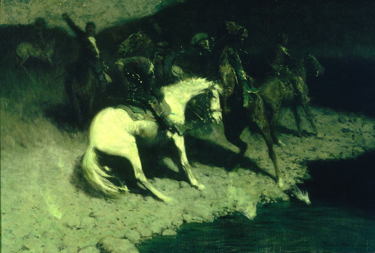 Fired On tekijältä Frederic Remington