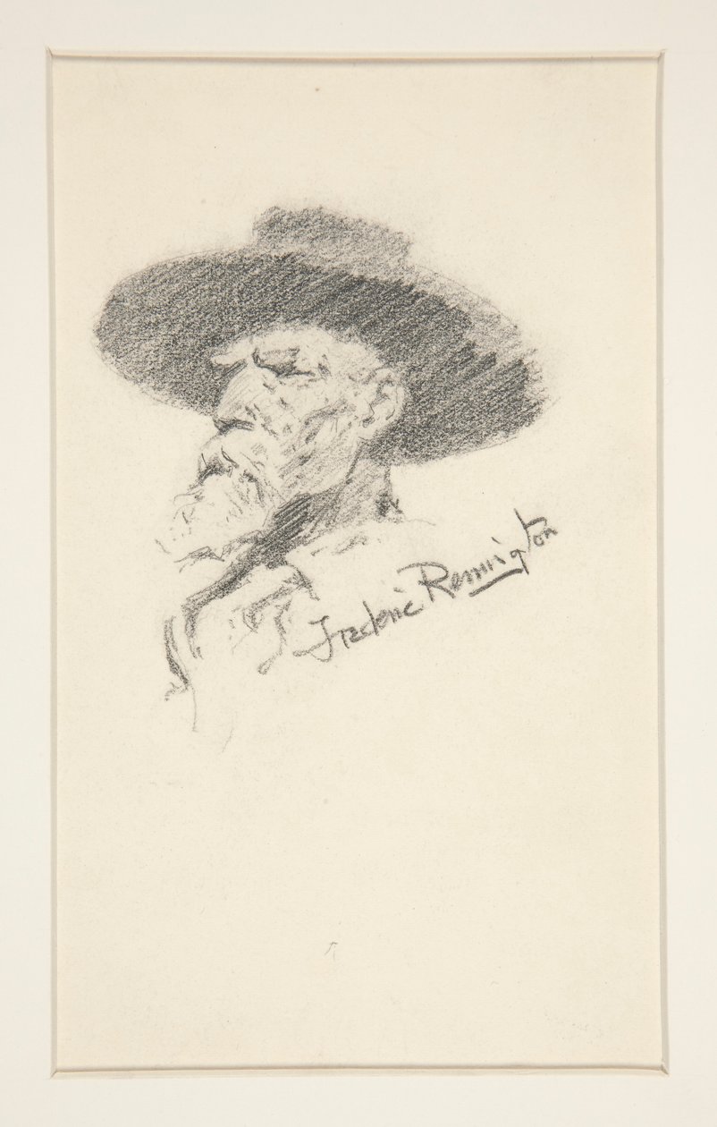 Miehen pää tekijältä Frederic Remington