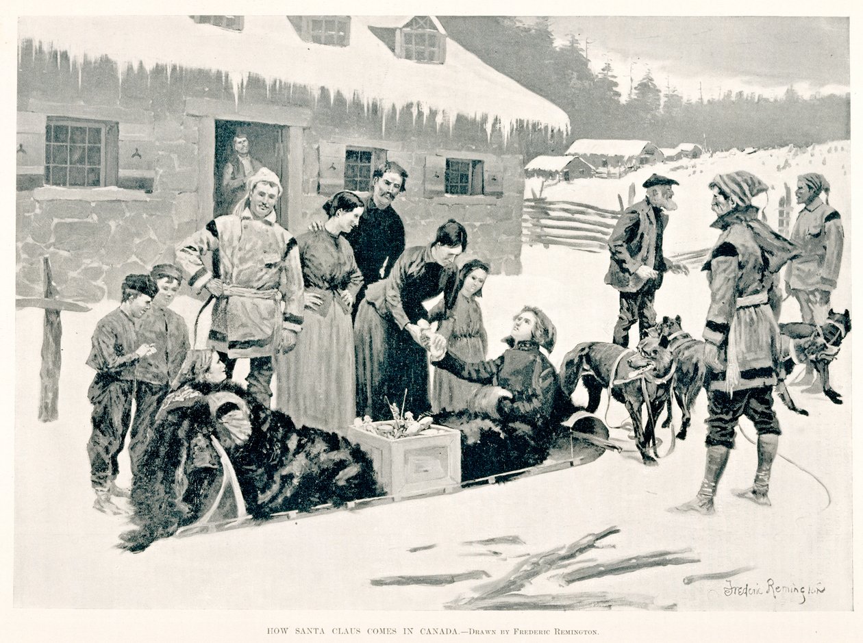 Kuinka Joulupukki tulee Kanadaan tekijältä Frederic Remington
