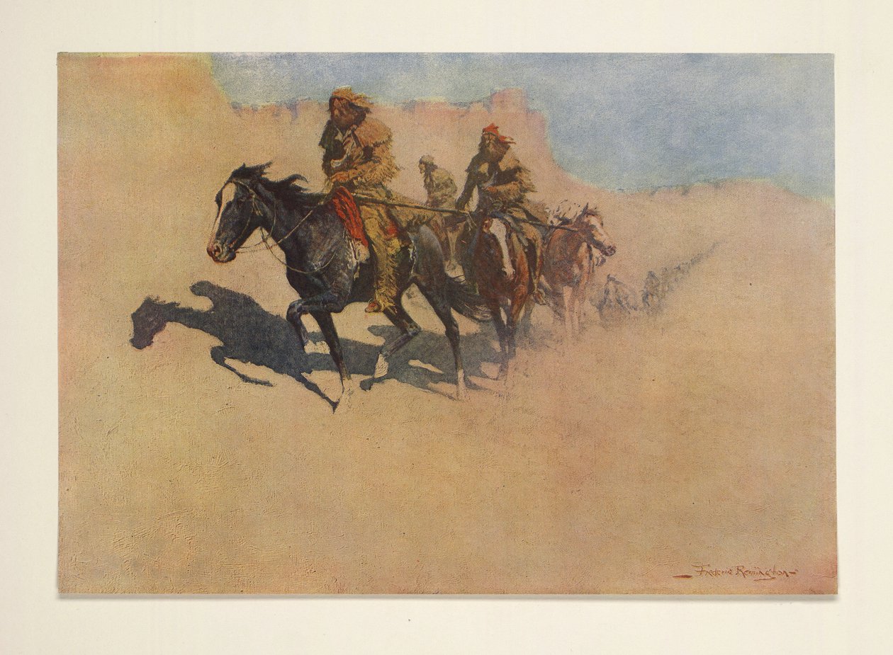 Jedediah Smith, Colliers Weekly -lehdestä, pub. 1906 tekijältä Frederic Remington