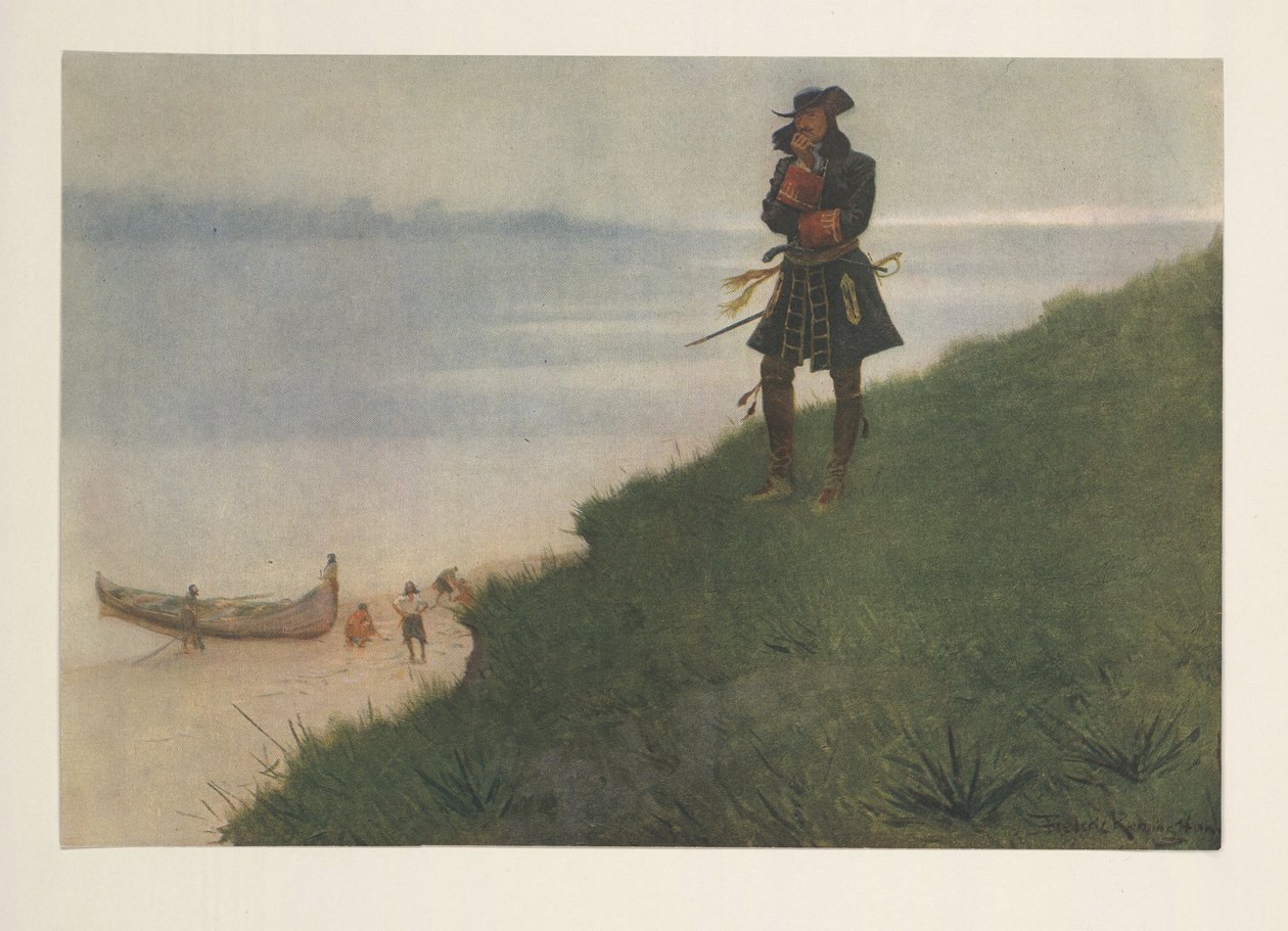 La Salle, Colliers Weekly, pub. 1906 tekijältä Frederic Remington