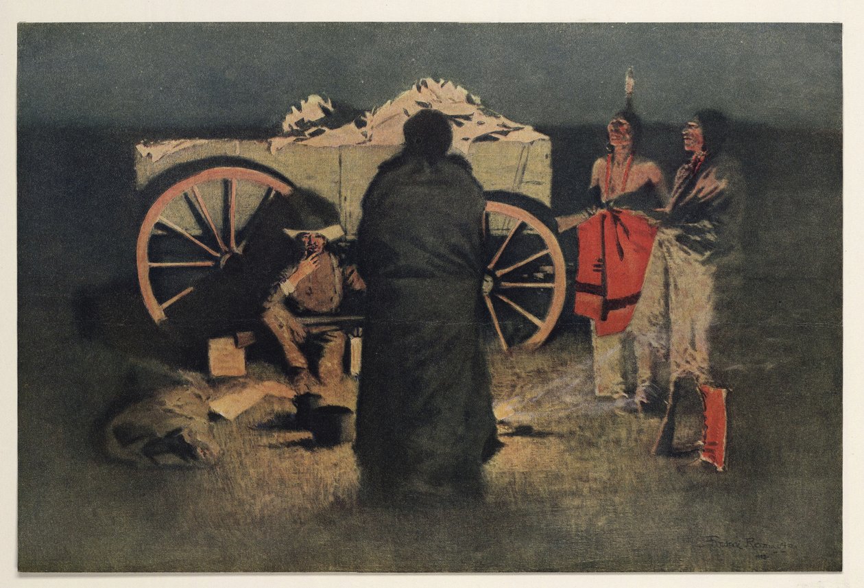 Yöleiri, pubi. 1905 tekijältä Frederic Remington