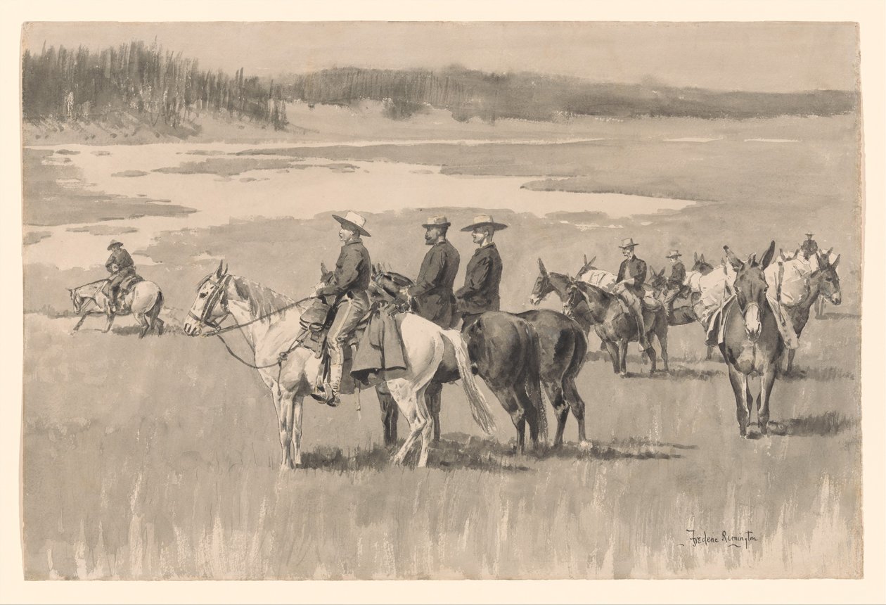 Jokien alkulähteillä - Burgess löytää kahlaamon tekijältä Frederic Remington