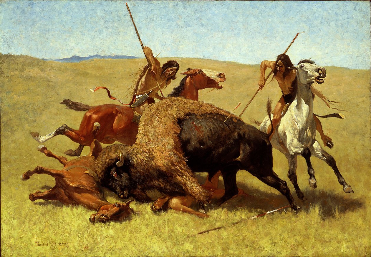 Puhvelin metsästys tekijältä Frederic Remington