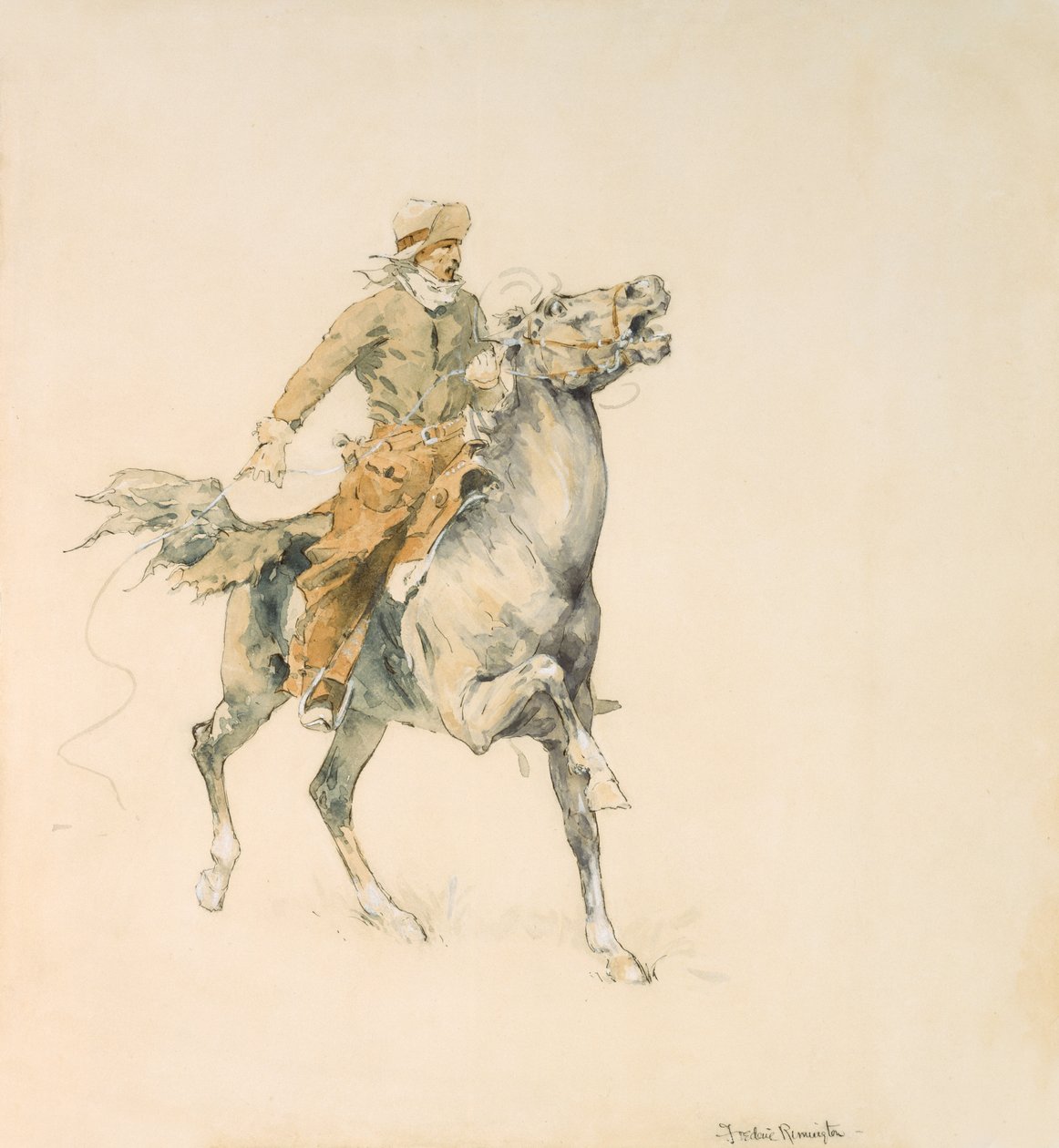 Huonekalut ja erilaiset esineet 1100- ja 1300-luvuilta tekijältä Frederic Remington